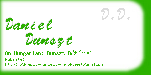 daniel dunszt business card